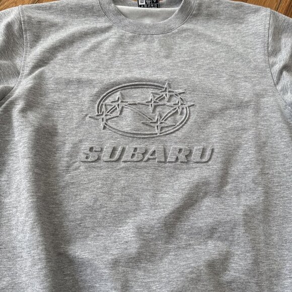 Subaru Official Gear Sweater Men's Gray Size S - Picture 3 of 6